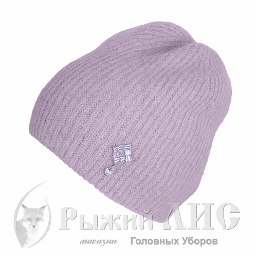 Шапка вязаная женская "Тина" (6955-1, своб., кэмел)