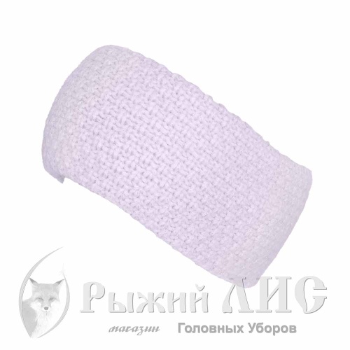 Повязка вязаная женская "Паула" (6943-5, своб., жемчуг)