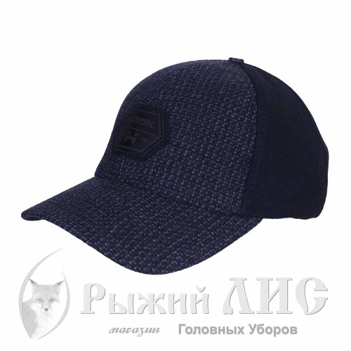 Бейсболка мужская "Шашечки" (6983-1, 57-59, серый/черный)