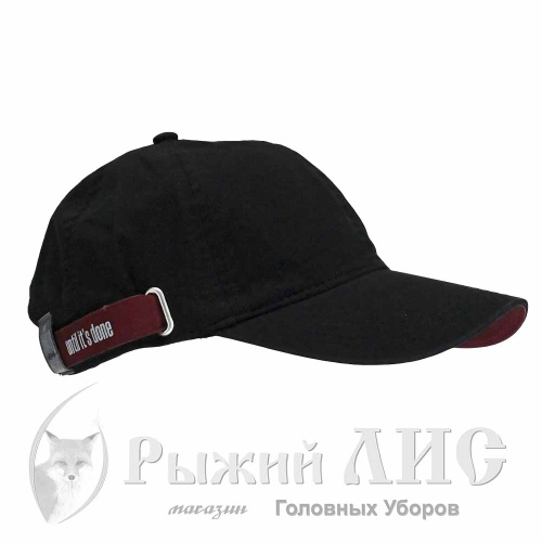 Бейсболка мужская "Ремень" (5906-3, 57-59, черный)