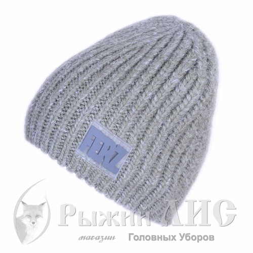 Шапка вязаная женская "Вальтера" (4133-5, своб., полынь)