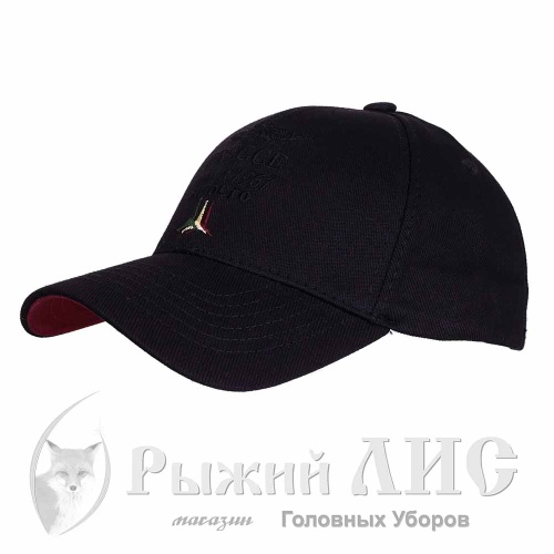 Бейсболка мужская "FRECCE" (6767-1, M, черный/бордо)