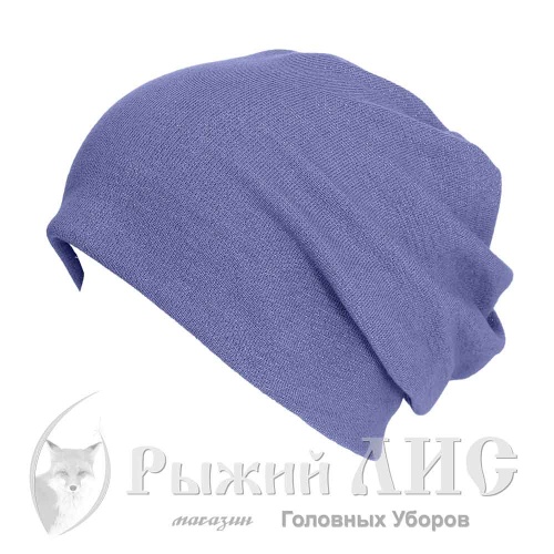 Шапка трикотажная женская "Глория" (6806-4, своб., джинс)