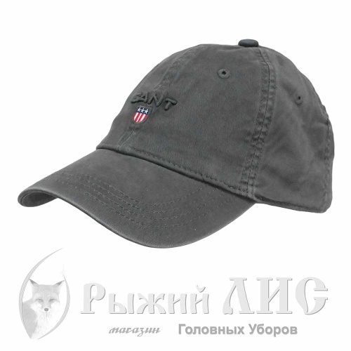 Бейсболка мужская "GANT" (4883-3, своб., серый темный)