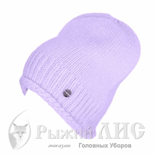 Шапка вязаная женская "Инга" (6959-3, своб., лаванда)