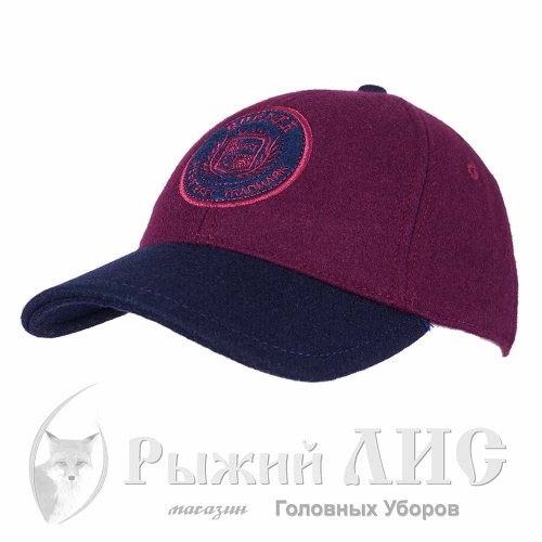 Бейсболка мужская "BOGNER" (6500-1, 55-57, бордо/синий)
