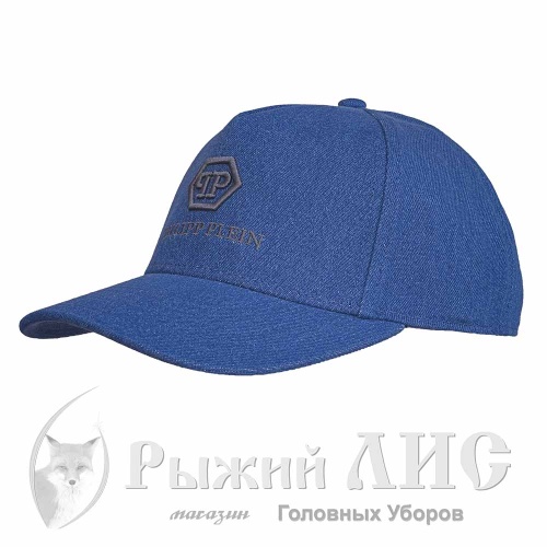 Бейсболка-пятиклинка мужская "PHILIPP PLEIN" (6840-1, 57-59, джинс)