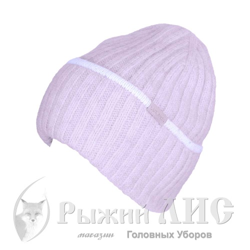 Шапка вязаная с отворотом женская "Слейн"