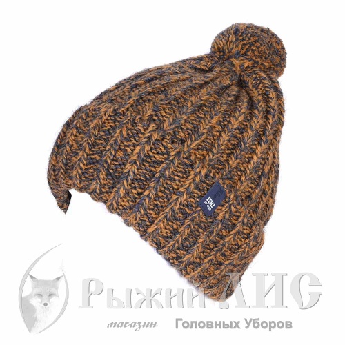Шапка вязаная с отворотом мужская "Гарри"