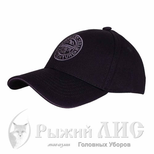 Бейсболка мужская "Приключение" (6764-3, L/XL, черный)