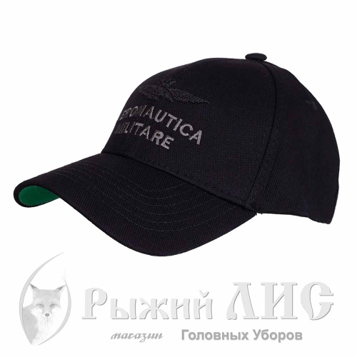 Бейсболка мужская "ВВС" (6766-1, M, черный/зеленый)