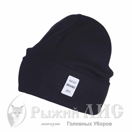 Шапка-колпак унисекс "Мечта" (6196-2, своб., черный)