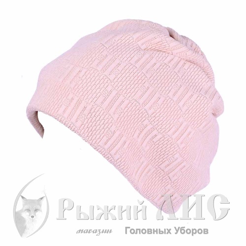 Шапка женская "Розалия" (6514-1, своб., кремовый)