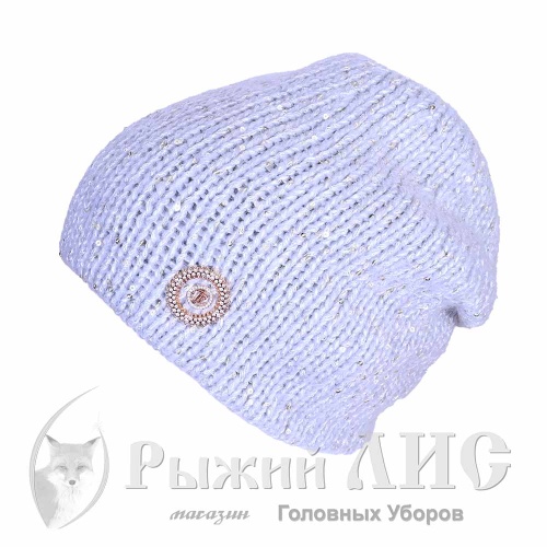 Шапка женская "Жанна" (6014-6, своб., небесный)