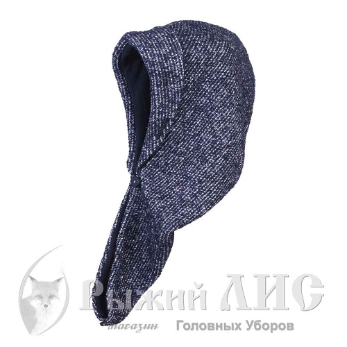 Капюшон женский "Мохер" (6908-1, своб., черно-бел.мулине/черный)