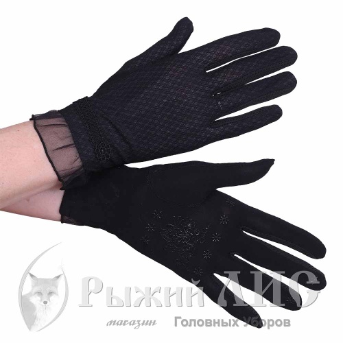 Перчатки женские "Изыск" (6822-1, своб., черный)