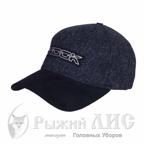 Бейсболка-пятиклинка мужская "Талан" (6984-1, 57-59, черный/серый)