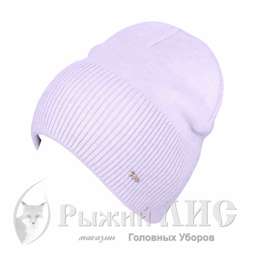 Шапка вязаная женская "Вита" (6903-6, своб., жемчуг)