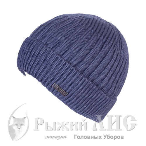 Шапочка мужская "Сани" (3851-4, своб., деним вареный)