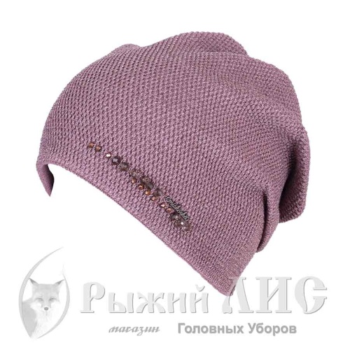 Шапка вязаная женская "Сейла" (6739-3, своб., какао)