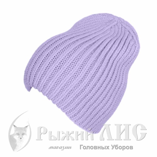 Шапка вязаная женская "Холли" (6618-6, своб., жемчуг)