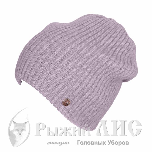 Шапка вязаная женская "Барбара" (7002-1, своб., бежевый темный)