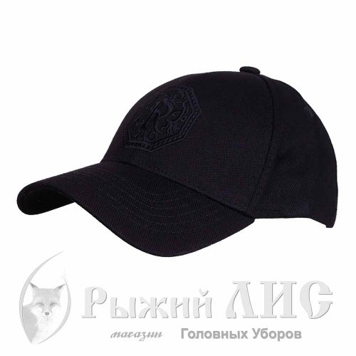 Бейсболка мужская "Шеврон" (6771-1, L/XL, черный)