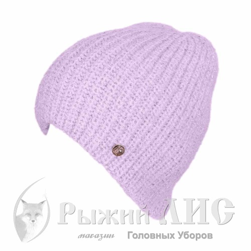 Шапка вязаная женская "Габи" (6995-2, своб., пудра)