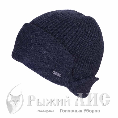 Шапочка с ушками мужская "Макс" (6070-3, своб., серый темный)