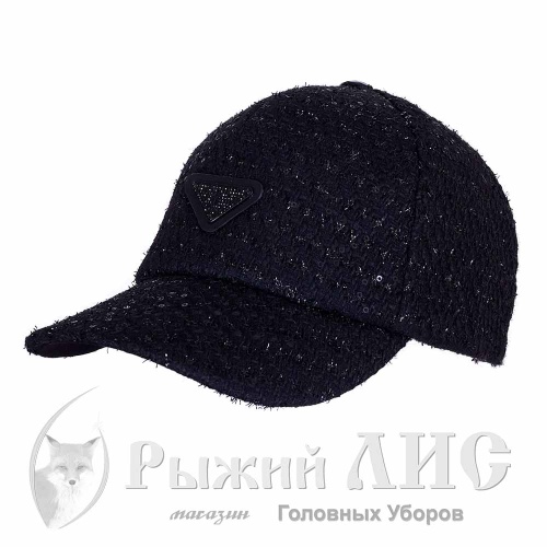 Бейсболка женская "Стиль" (6685-1, 55-57, черный)