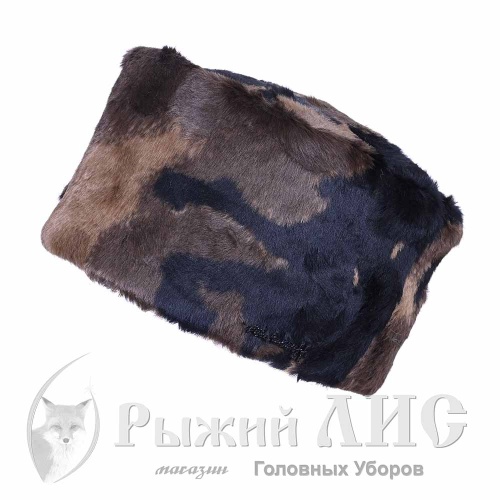 Кубанка женская "Загадка" (6893-1, своб., коричневый/черный)