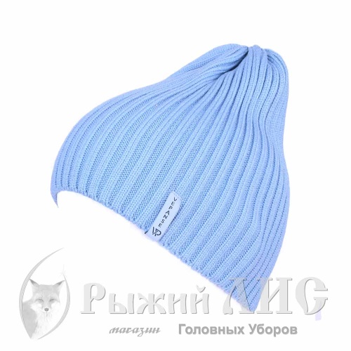 Шапка вязаная женская "Веста" (5494-2, своб., голубой)