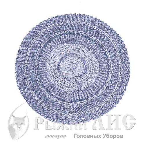 Берет женский "Загадка" (6445-2, своб., джинс меланж)