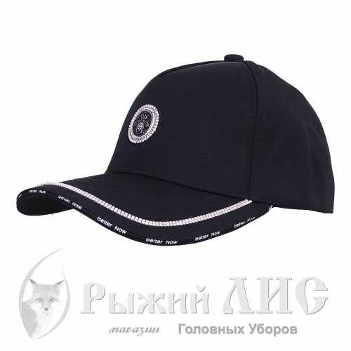 Бейсболка-пятиклинка женская "Муха" (6833-1, 55-58, черный, 1)