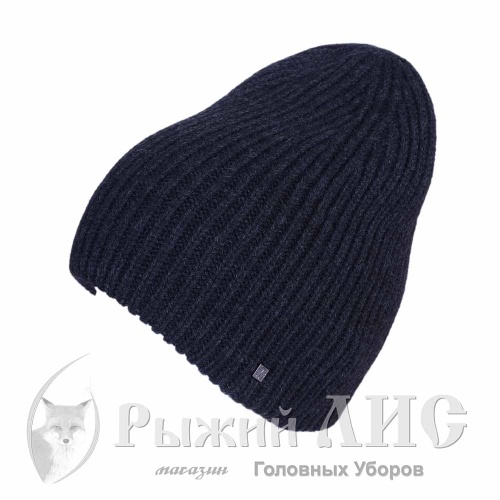 Шапка вязаная женская "Бланко" (6999-1, своб., серый темный)