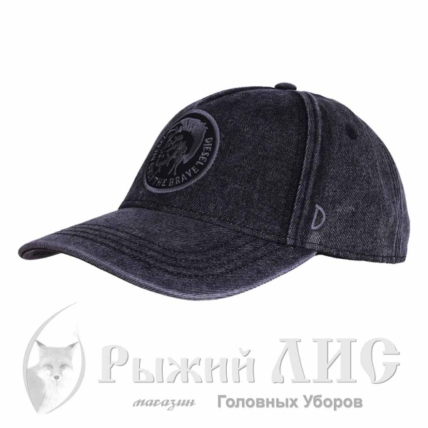 Бейсболка-пятиклинка мужская "DIESEL" (6841-1, своб., черный)