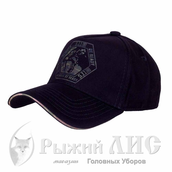 Бейсболка-пятиклинка мужская "Барс" (6669-2, M, черный/хаки)