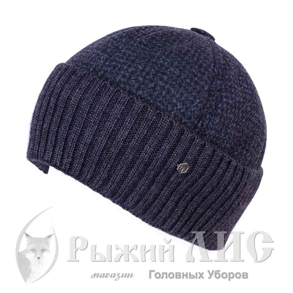 Шапка мужская "Шестиклинка" (6609-5, 60, антрацит)