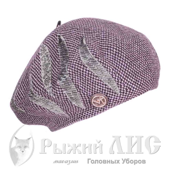 Берет женский "Театр теней" (6608-1, своб., коричневый)