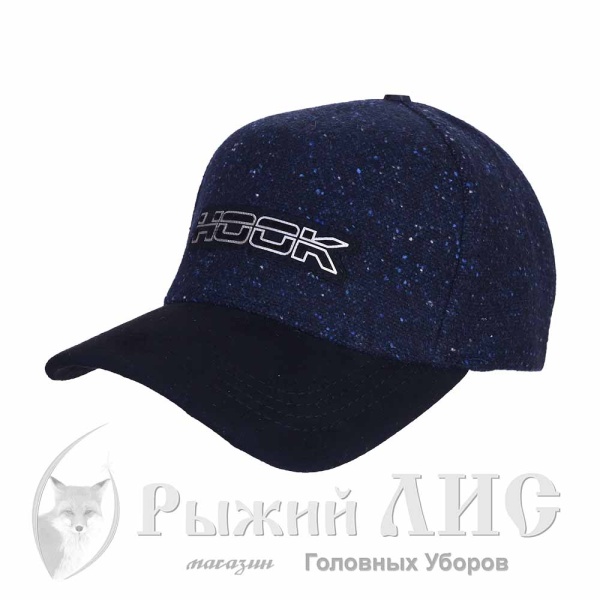 Бейсболка-пятиклинка мужская "Ночь" (6985-1, 57-59, синий/черный)