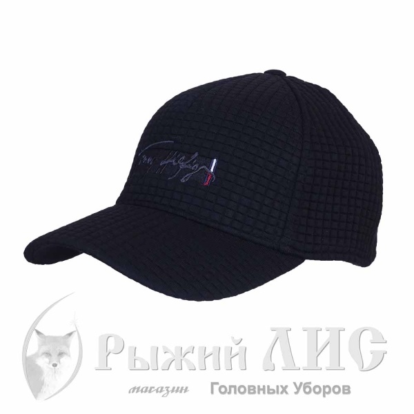 Бейсболка-пятиклинка мужская "Tommi Hilfiger" (6991-1, 57, черный)