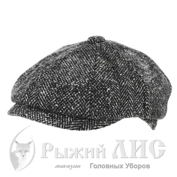 Кепка-восьмиклинка мужская "Классика" (5995-1, 56, серо-белый)
