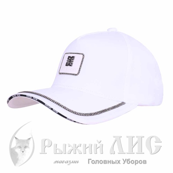 Бейсболка-пятиклинка женская "Givenchy" (6832-1, 55-58, белый)