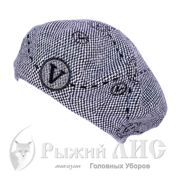 Берет женский "Ареадна" (6546-1, своб., черно-белый)